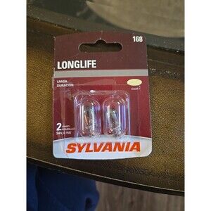 Sylvania Longlife Mini Bulb 168 Fits 1968-2023 Acura Chrysler Kia Part 168LL.BP2
